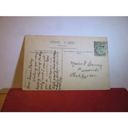 THE SANDS, TEIGNMOUTH, DEVON used antique postcard by F. Frith 1905 pm =