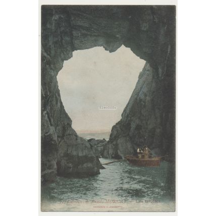 Environs de Brest: MORGAT. Les Grottes France early 20th C. RPPC C JEANGETTE 21