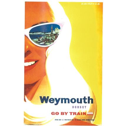 UK RAIL ADVERISING BRITISH RAILWAYS WEYMOUTH DORSET CARD NO 10662544
