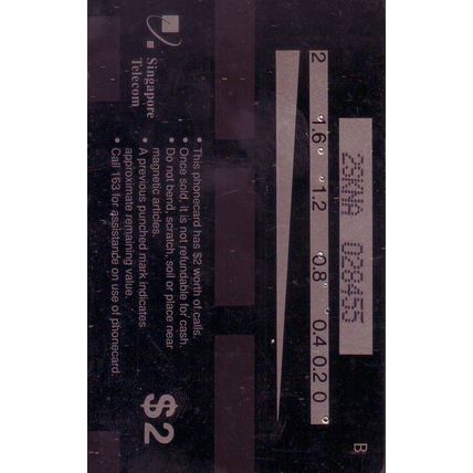 Konica Club Med Moorea S'pore $2 Telephone Card (Used)