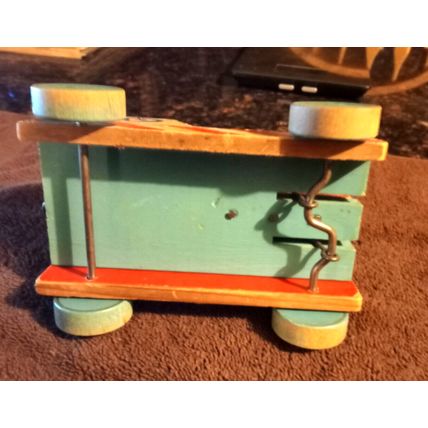Old Vintage Original Fisher Price Tiny Teddy # 636 7 1/4" Tall 1958