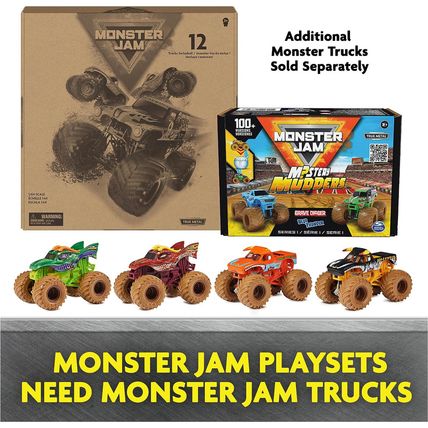 Monster Jam, Official 12-Pack of 1:64 Scale Die-Cast Monster Trucks for Boys and