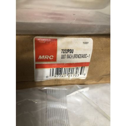 NEW MRC 7222PDU 0007 USA 222Y ANGULAR CONTACT BEARING,110mm X 200mm X 38mm,EX