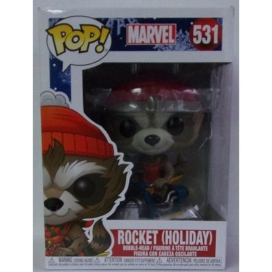 FUNKO / POP ' HOLIDAY ' vinyl bobble-head ROCKET