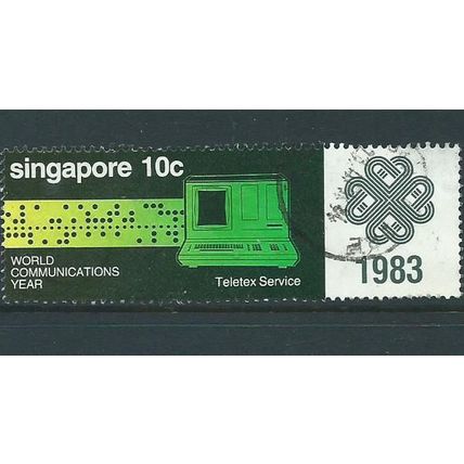 singapore stamps sg463 sg 463 used communication year