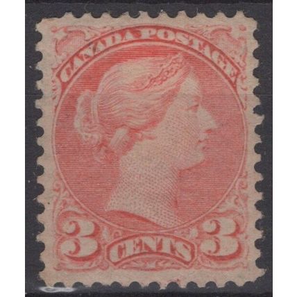 ZAYIX Canada 41 MH 3c brt vermillion Royalty Queen Victoria VF 121022S107