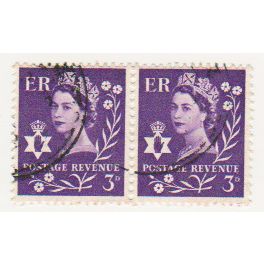 GB 1958 Ireland 3d horizontal pair SG N1