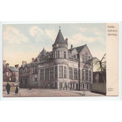 Public Library Stirling Postcard Craig's Series