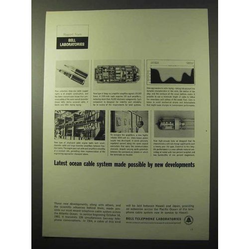 1964 Bell Telephone Ad - Ocean Cable System