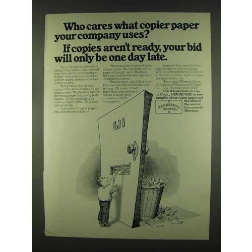 1978 Hammermill Papers Ad - Who Cares