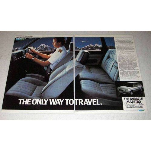 1983 Austin Maestro Vanden Plas Car Ad - Travel