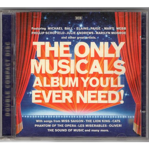 Various Artists Double CD The Only Musicals Album You'll Ever Need