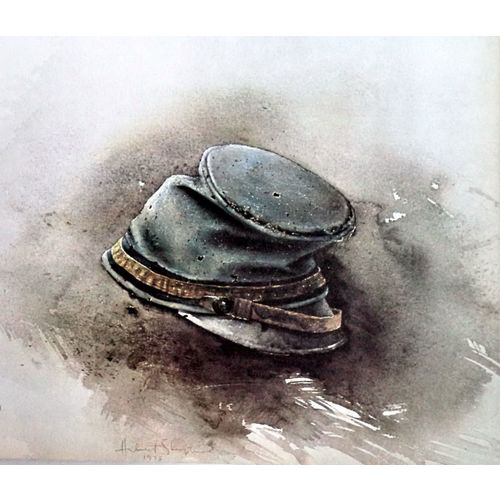 Original Hubert Shuptrine Print Blue Kepi Hat Soldier Civil War American art