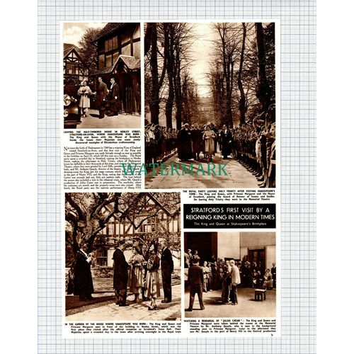 (X473) Stratford Upon Avon Royal Visit Memorial Theatre A Quayle - 1950 Clip