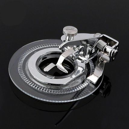 Round Disc Embroidery Sewing Machine Accessories Presser Foot Flower Stitch UK