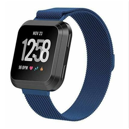 Sleek Stainless Steel Mesh Bracelet for Fitbit Versa Replacement Watchband Strap