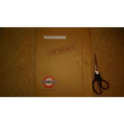 SALE London UNDERGROUND TUBE Down Street disused station TopSecret Railway train