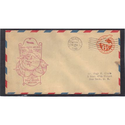 Event Airmail Week UC3 Die 2 6c Plane (Cachet-Typed/A) CV00915