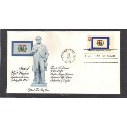 FDC Fleetwood 1667 13c West Virginia (Cachet-U/A) CV01232