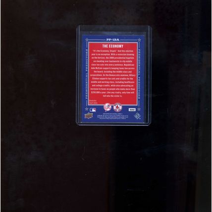 2008 Upper Deck HIllary Clinton vs John McCain presidential predictors pp-13A NM