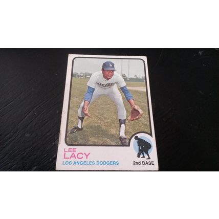 1973 Topps Card # 391 Lee Lacy Rookie Card Very Good (3) Los Angeles Dodgers