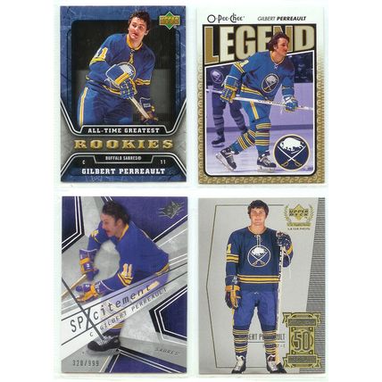 Gilbert Perreault 8x card lot incl Inserts