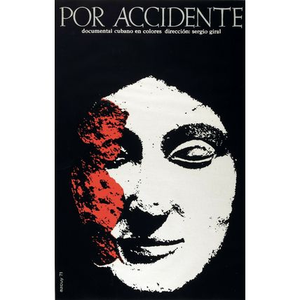 Cuban Movie Poster.POR ACCIDENTE.Home room interior design art in Spanish