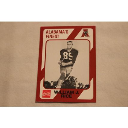 William J. Rice 1989 Collegiate Collection Alabama's Finest NO. 393