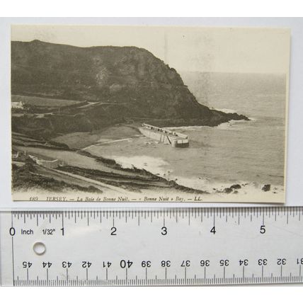 vintage postcard Jersey, Bonne Nuit Bay