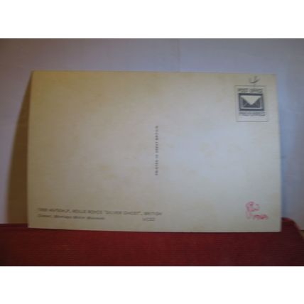 1909 ROLLS-ROYCE 'Silver Ghost'' veteran car unused postcard dated 1969 #