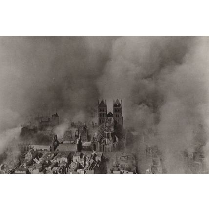 Hansesdadt Lubeck 1942 WW2 Real Photo Reproduction German Postcard