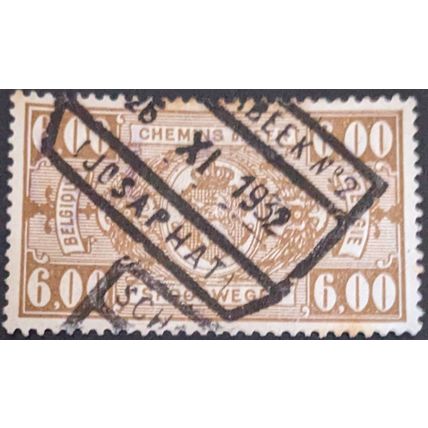 STAMP Belgium SGP400 1927 6Fr Railway Parcel Post Used