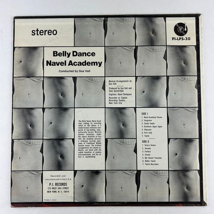 Gus Vali - Belly Dance Navel Academy Vinyl LP Record Album PI-LPS-30