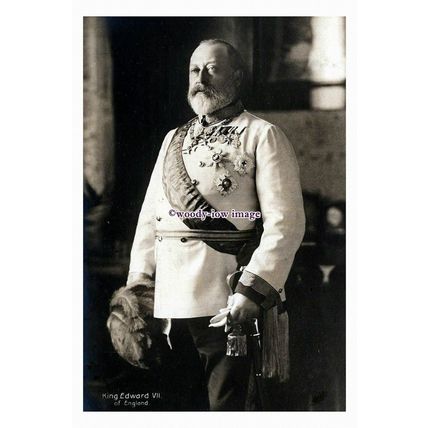 rs1257 - King Edward VII in his Royal Regalia, (later years) - print 6x4