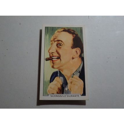 1935 Gallaher Portraits of Famous Stars Card # 14 of 48 Durante Very Good (3)