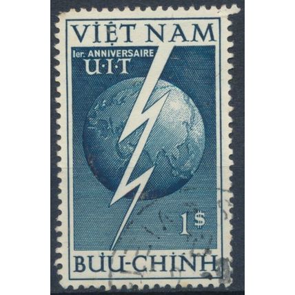 1st Anniv of Admission Into ITU - South Vietnam 1952 - F H - MiNr 81