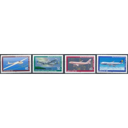 Youth Welfare, Aviation History - West Germany 1980 - MNH - MiNr 1040/3