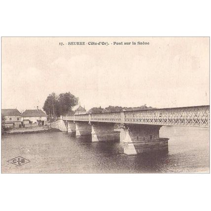 21 - SEURRE - LE PONT SUR LA SAONE