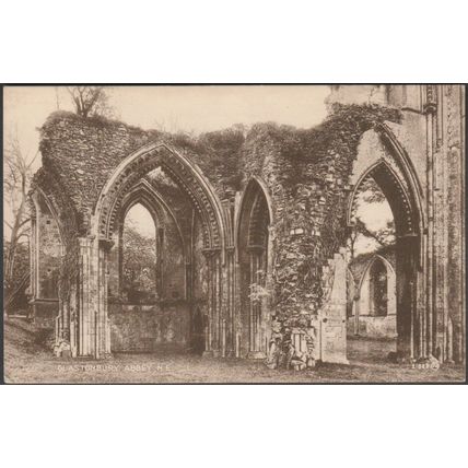 Glastonbury Abbey, North East, Somerset, c.1930 - Valentine's Postcard