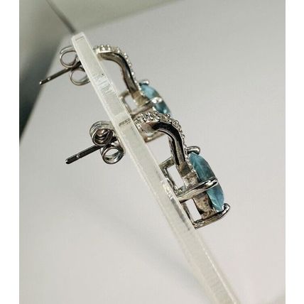Ring Bomb Party Radiant Blue Dangle Drop Earrings