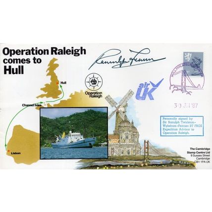 Sir Ranulph Twisleton Operation Rayleigh Hull Oxford Bayonet Hand Signed FDC