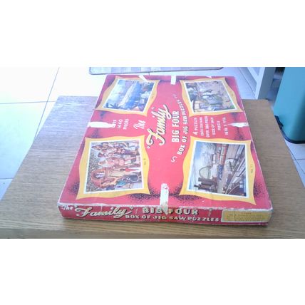 THE "FAMILY" BIG FOUR BOX OF JIG SAW PUZZLES (360+ Pieces Each)