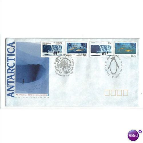 1990 AUSTRALIA ANTARTICA JOINT USSR FDC