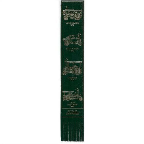 STEAM TRACTION ENGINES Leather Bookmark as new /