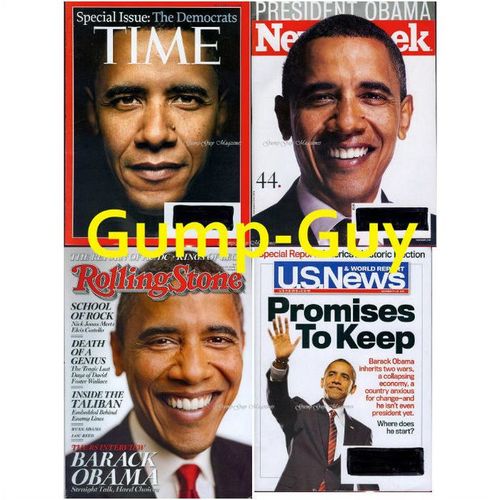 Barack Obama magazine Lot 4 unique covers Many pics great 4 historical research