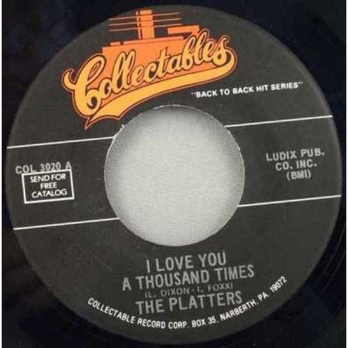 Platters - With This Ring / I Love You A Thousand Times Vinyl 45 7