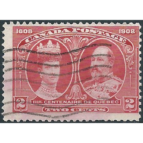 Canada 1908 SG190 2c Carmine Tricentennial Good Used ....