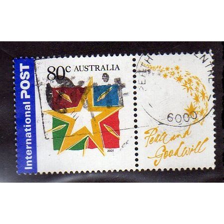 AUS 2001 80c 'CHRISTMAS STAR' FINE USED (EBID43-978)
