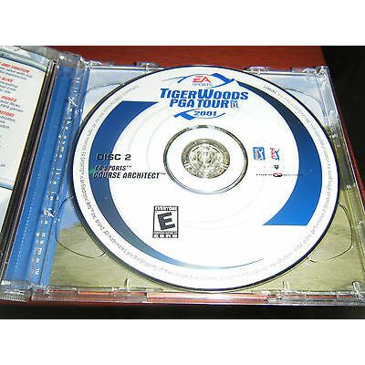 Tiger Woods PGA Tour 2001 (PC, 2002) - Disc 2 Only!!!