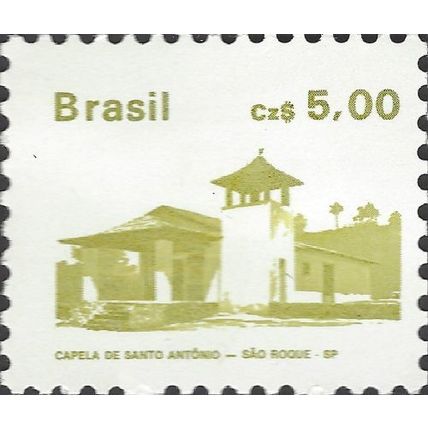 BRAZIL, St. Anthony's chapel, Sao Roque, light olive 1987, 5cruz